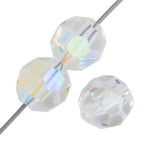 Preciosa Czech Crystal Round Bead Simple 451 19 602 Crystal Aurora Borealis