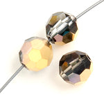 Preciosa Czech Crystal Round Bead Simple 451 19 602 Crystal Aurum