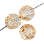 Preciosa Czech Crystal Round Bead Simple 451 19 602 Crystal Honey