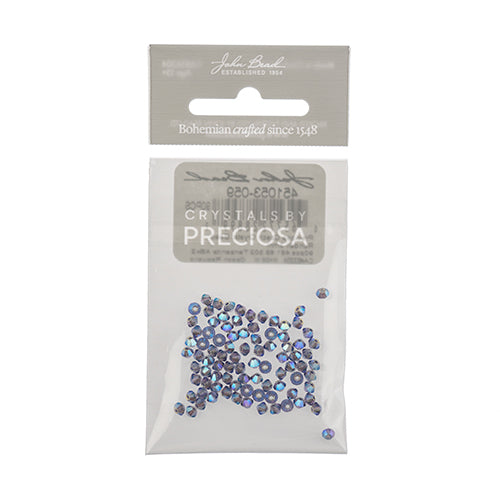 Preciosa Czech Crystal Bead Rondell 3mm 90pcs 451 69 302 Tanzanite Aurora Borealis x2