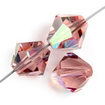 Preciosa Czech Crystal Bead Rondell 451 69 302 Light Amethyst Aurora Borealis