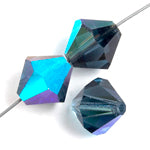 Preciosa Czech Crystal Bead Rondell 451 69 302 Montana Aurora Borealis