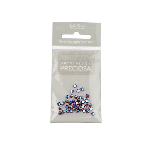 Preciosa Czech Crystal Bead Rondell 451 69 302 Siam Aurora Borealis x2