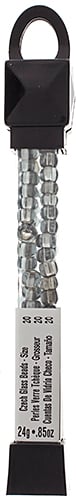Czech Seed Beads Approx 24g Vial 2/0 - White/Black Shades