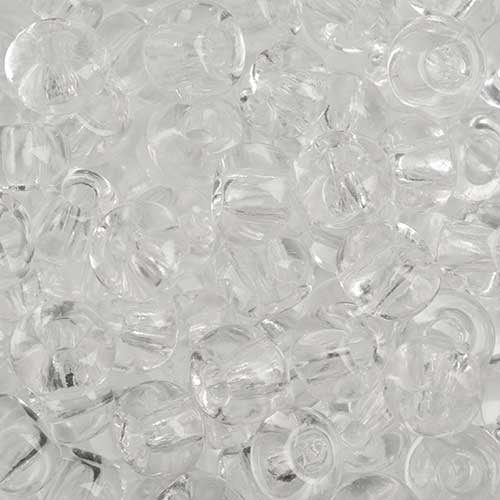 Czech Seed Beads Approx 24g Vial 2/0 - White/Black Shades