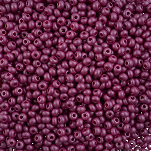 Czech Seedbead Approx 22g Vial 6/0 - Purple Shades