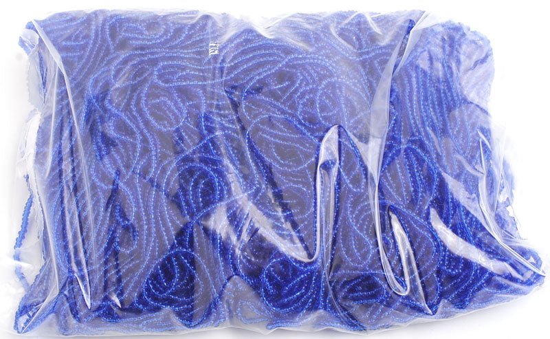 Czech Seed Beads 10/0 Transparent - Blue Shades