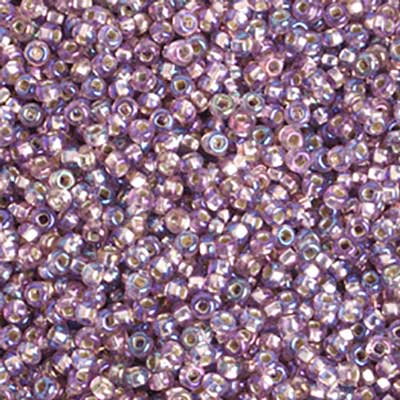 Czech Seed Beads 10/0 Silver Lined - Purple Shades