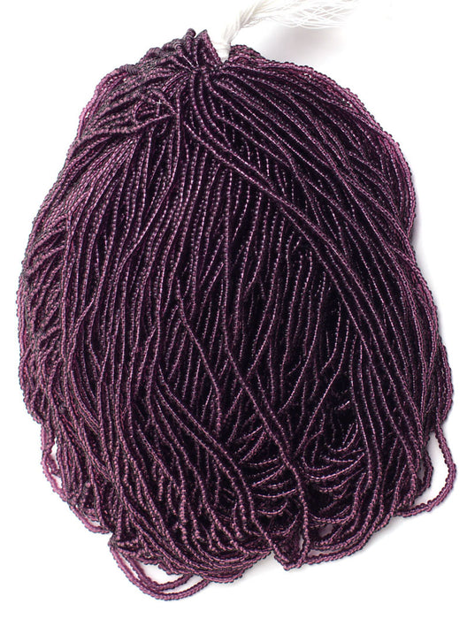 Czech Seed Beads 10/0 Transparent - Purple Shades