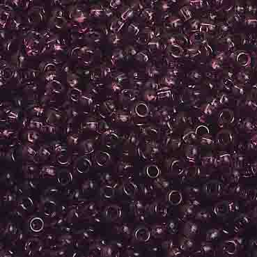 Czech Seed Beads 10/0 Transparent - Purple Shades