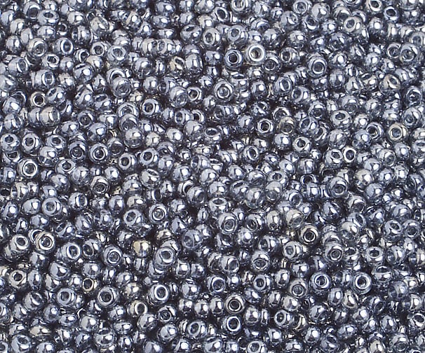 Czech Seed Beads 10/0 Transparent - Crystal/Grey Shades