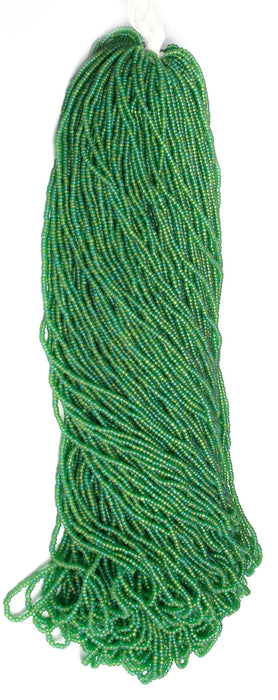 Czech Seed Beads 10/0 Transparent - Green Shades