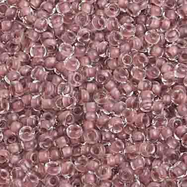 Czech Seed Beads 10/0 Color Lined Brown Shades