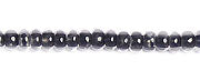 Czech Seed Beads 10/0 Color Lined Black/Grey Shades