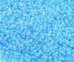 Czech Seed Beads 10/0 Color Lined Blue Shades