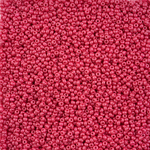 Czech Seed Beads 10/0 Permalux Dyed Chalk - Red/Pink Shades