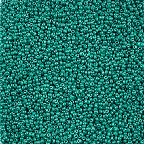 Czech Seed Beads 10/0 Permalux Dyed Chalk - Green Shades