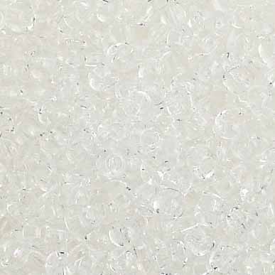 Czech Seed Beads 8/0 - Crystal/White Shades