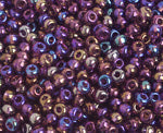 Czech Seed Bead / Pony Beads 6/0 Transparent Purple Shades
