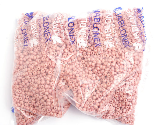 Czech Seed Bead / Pony Beads 6/0 Opaque Pink Shades