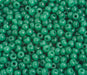 Czech Seed Bead / Pony Beads 6/0 Opaque Green Shades