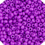 Czech Seed Bead / Pony Beads 6/0 Opaque Purple Shades