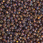 Czech Seed Bead / Pony Beads 6/0 Silver Lined Brown Shades