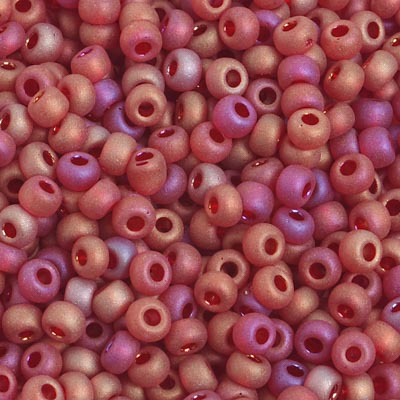 Czech Seed Bead / Pony Beads 6/0 Transparent Red Shades