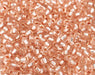 Czech Seed Bead / Pony Beads 6/0 Silver Lined Pink Shades