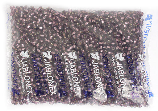 Czech Seed Beads 2/0 Color Lined Purple Shades