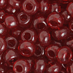 Czech Seed Beads 2/0 Transparent Orange/Red Shades