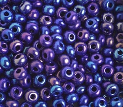 Czech Seed Beads 2/0 Opaque Blue Shades