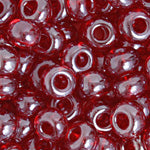 Czech Seed Beads 2/0 Transparent Orange/Red Shades
