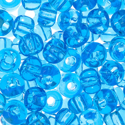 Czech Seed Beads 32/0 Transparent Medium Aqua