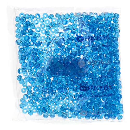 Czech Seed Beads 32/0 Transparent Medium Aqua