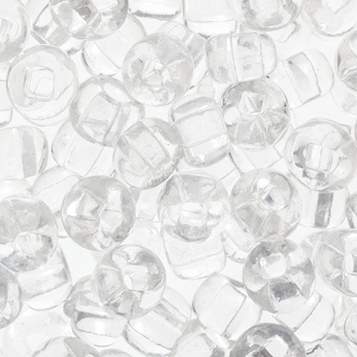 Czech Seed Beads 32/0 Transparent Crystal Square Hole