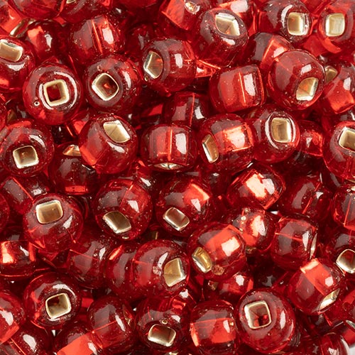 Czech Seed Beads 32/0 Silver Lined Transparent