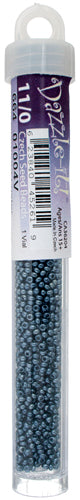 Czech Seed Beads 11/0 Transparent Black Diamond Luster Approx. 23g