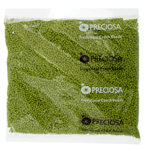 Czech Seed Beads 11/0 Opaque - Green Shades