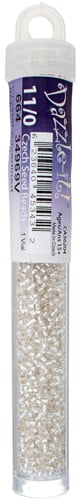 Czech Seed Beads 11/0 Crystal Silver Lined - 23g vials