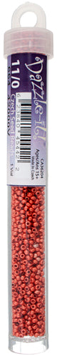 Czech Seed Beads 11/0 Metallic Light Copper Terra Approx. 23g