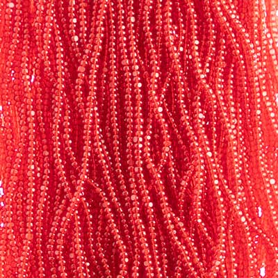 Czech Seed Beads 13/0 Cut Transparent Strung
