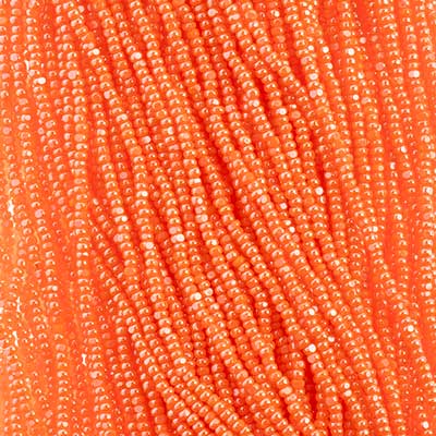 Czech Seed Beads 13/0 Cut Opaque Luster Strung