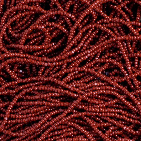 Czech Seed Beads 13/0 Cut Opaque Strung
