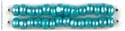 Czech Seed Beads 8/0 Cut Opaque Turquoise Luster Strung