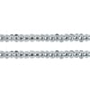 Czech Seed Beads 8/0 Cut Silver Lined Grey Strung