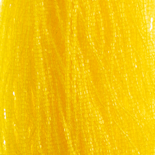 Czech Seed Beads 3 Cut 10/0 Transparent Strung