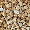 Czech Seed Beads KARO 5x5mm Opaque Speckled Brown