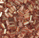 Czech Tubes Square Beads Luster Square Hole