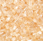 Czech Twisted Rectangle Beads 5x2.6mm Luster Square Hole
